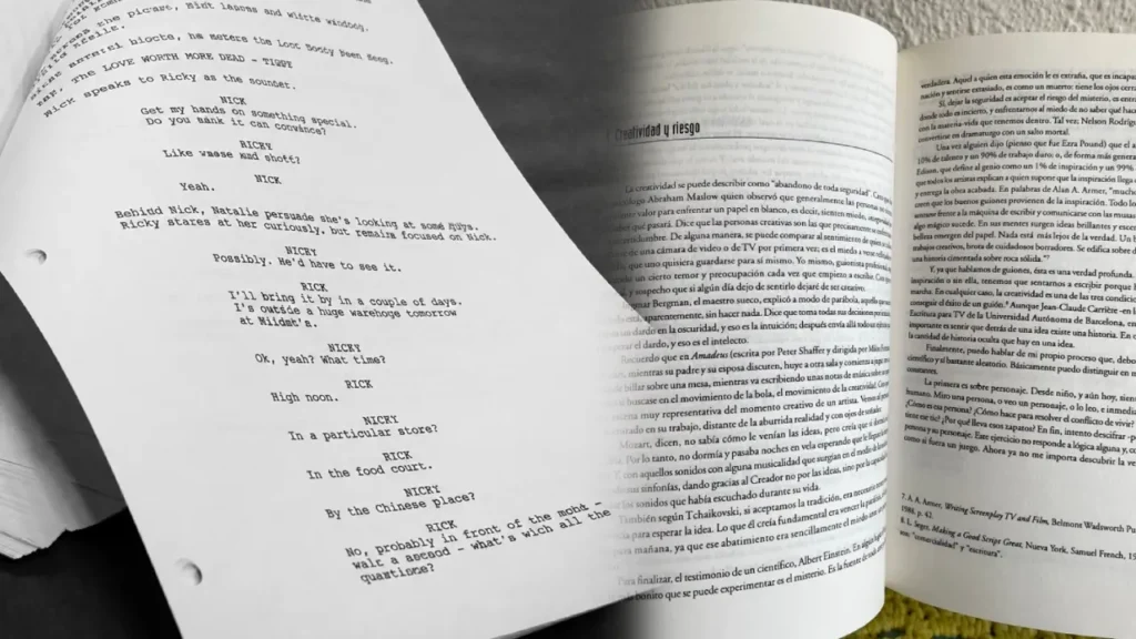 Qué es un guion y cómo se diferencia de un guion teatral